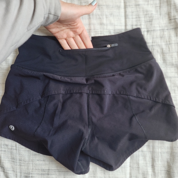 Speed Up High Rise Size 2 Black Running Shorts - Picture 5 of 6